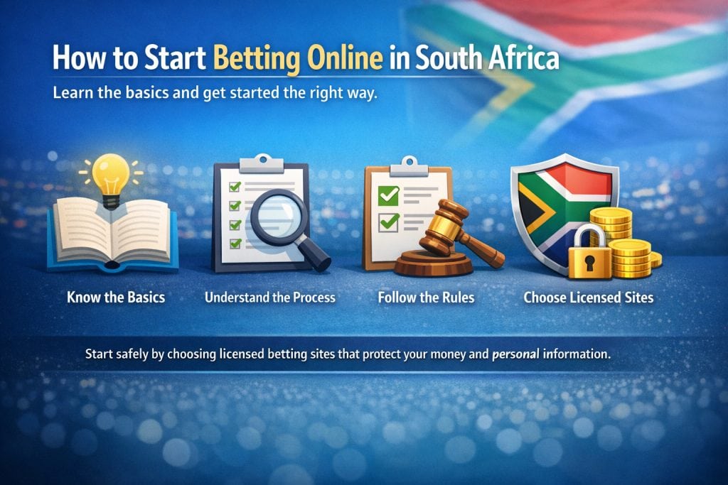 how to start betting online in south africa guide showing basics process rules and licensed betting sites