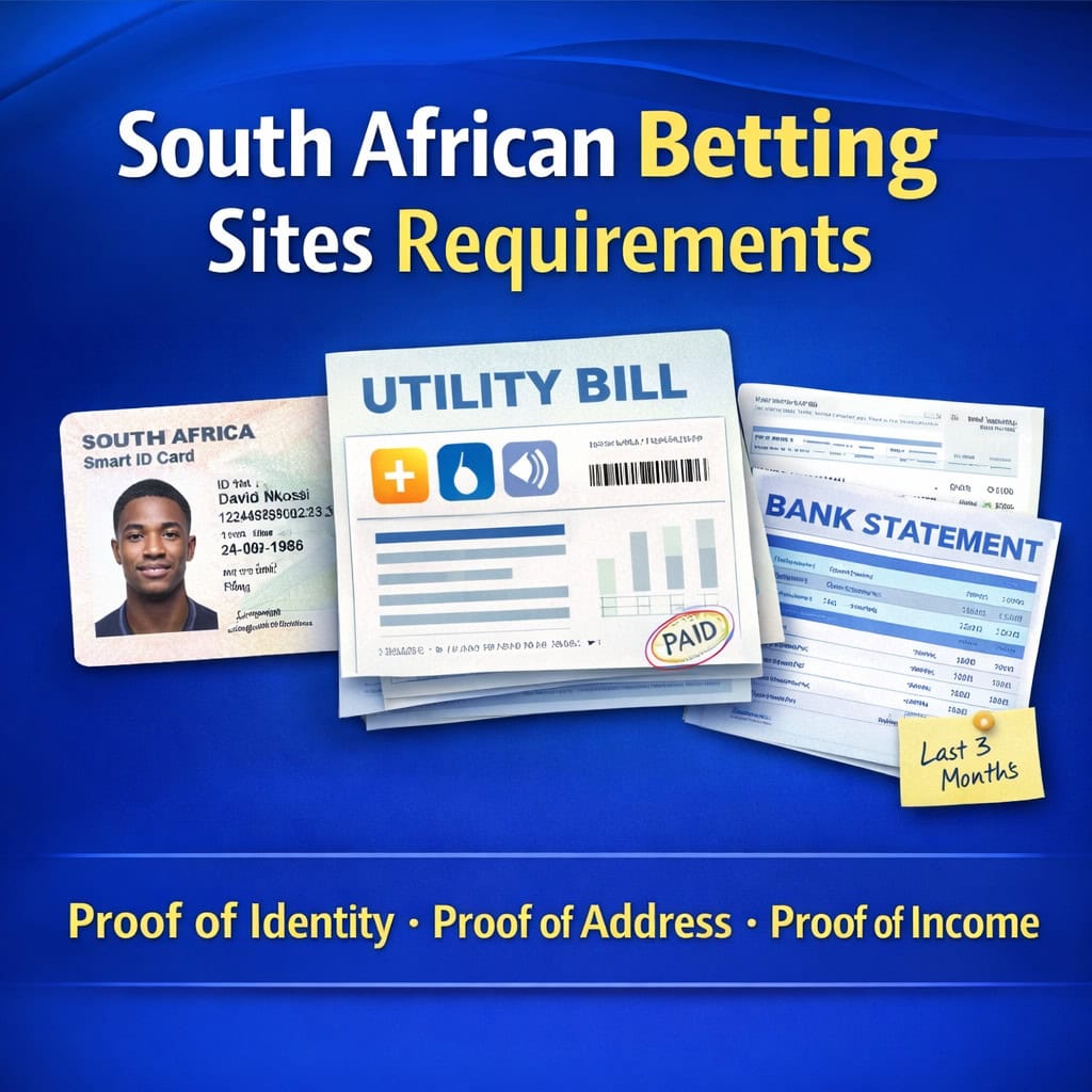 Documents Betting Sites Ask for in South Africa, including proof of identity, proof of address, and proof of income.