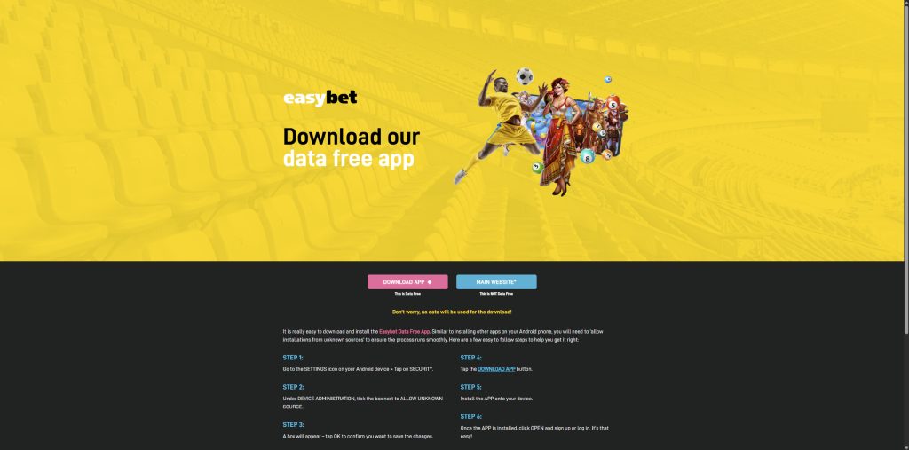Easybet South Africa review datta free app example
