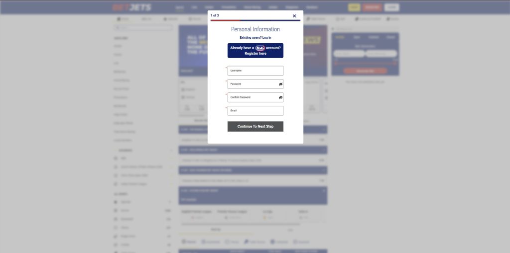 BetJets Registration South Africa | Signup & Bonus Guide