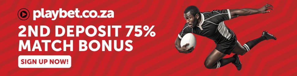 Playbet bonus South Africa second deposit match banner