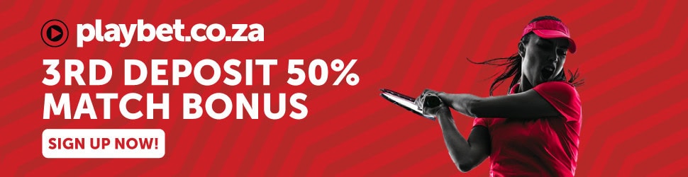 Playbet bonus South Africa third deposit-match banner