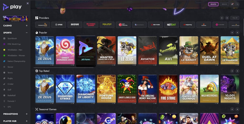 Playcoza sports and games showcase