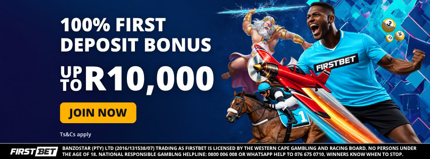 Firstbet south africa banner ad