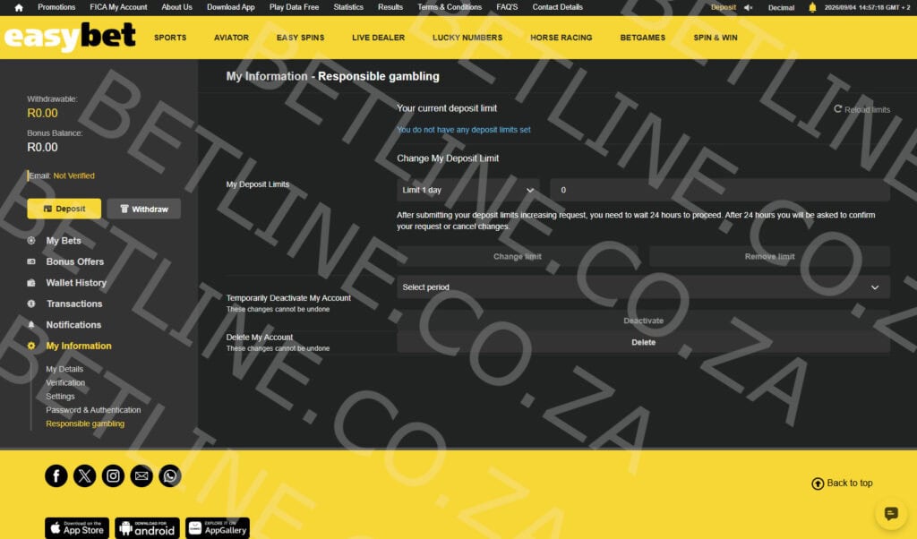 easybet-responsible-gambling-controls-preview Easybet South Africa responsible gambling account management and controls preview