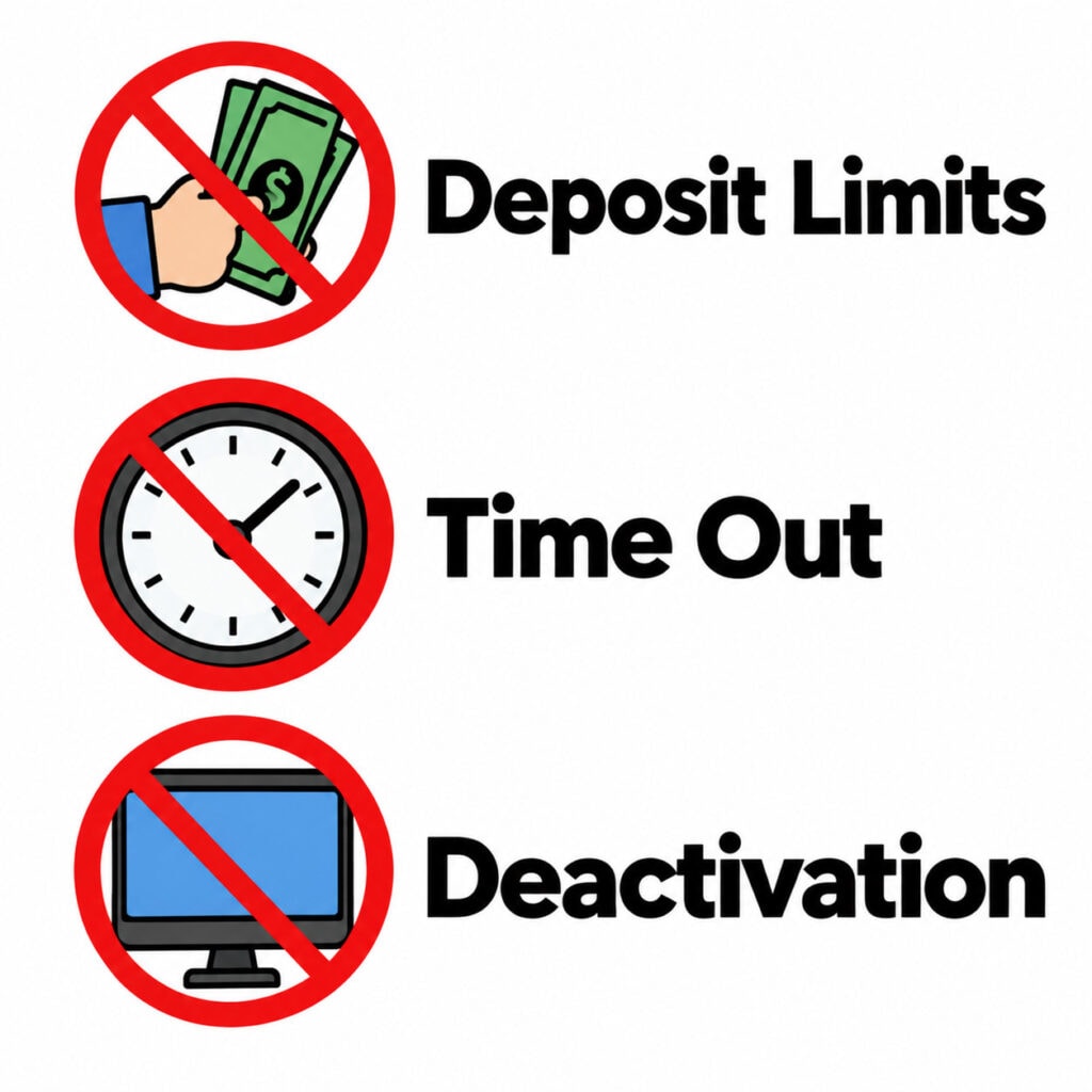 Responsible gambling controls on betting sites with examples